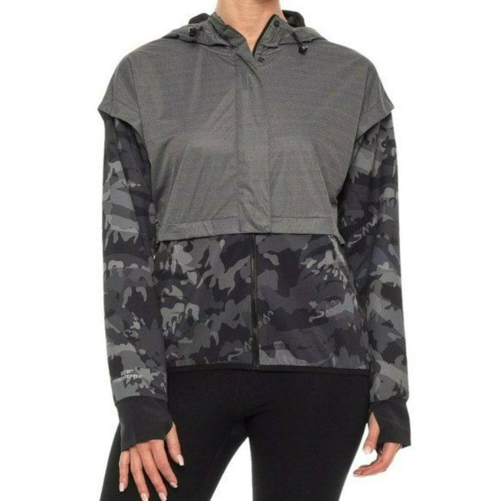 Under Armour Unstoppable Gore Windstopper Camo Water-Resistant Jacket Gray S/P - Picture 3 of 14